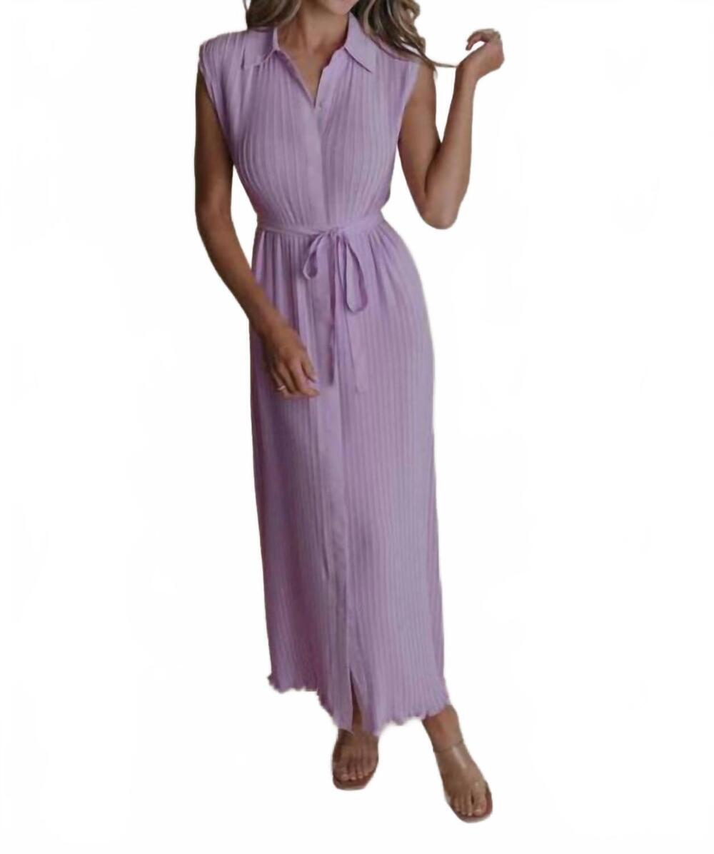 NEW LAROQUE pierce dress in lavender
